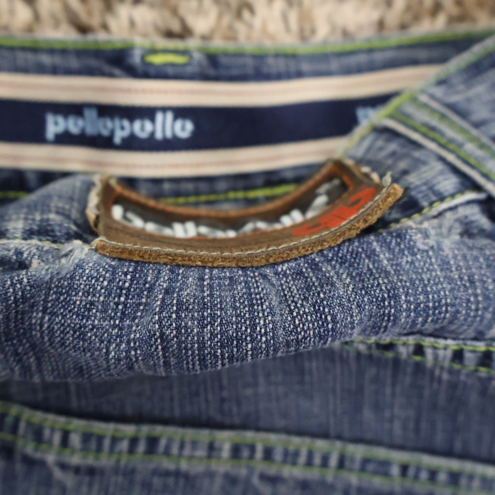 Vintage Y2K Pelle Pelle Baggy Denim‎ Blue Jeans Size 38x34 Waist 36" Inseam 33" - Picture 10 of 16